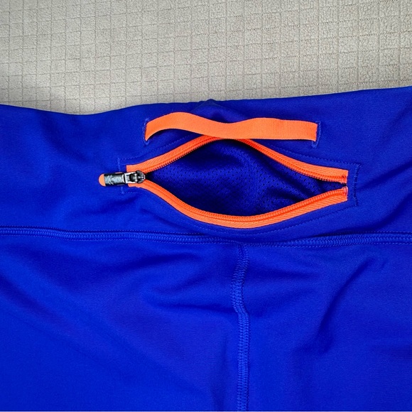 Under Armour Fly By Capri Leggins Womens Size XL Compression Blue Orange - Picture 6 of 12
